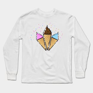 ice cream toon 2 Long Sleeve T-Shirt